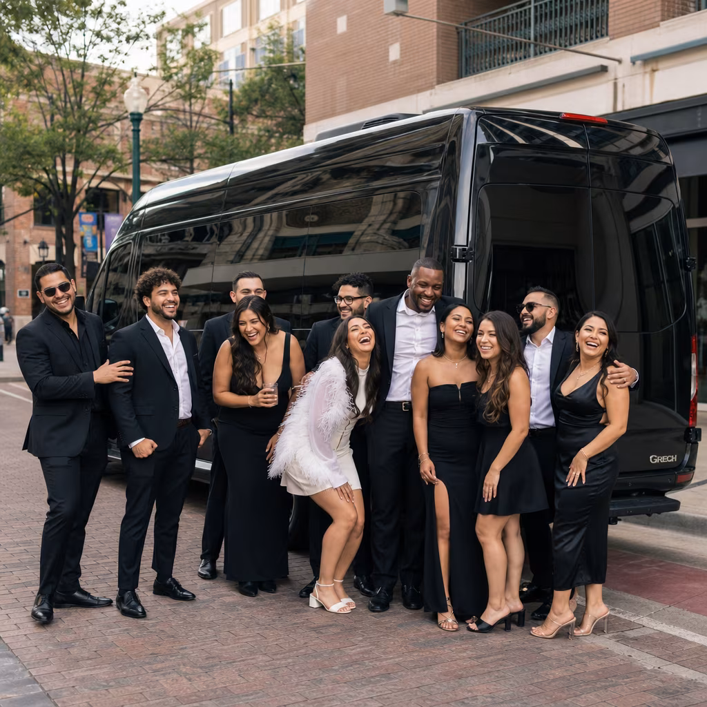 Bachelor and bachelorette party bus