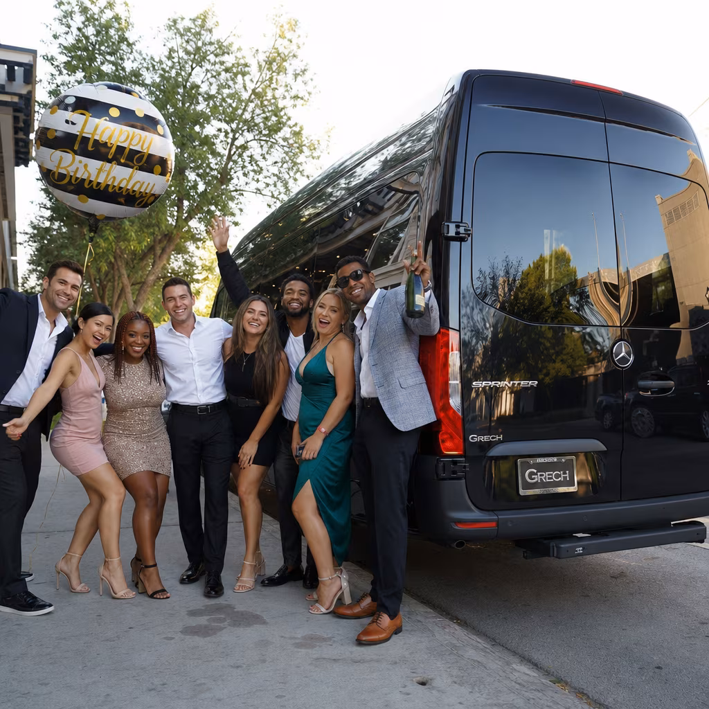 Birthday party bus